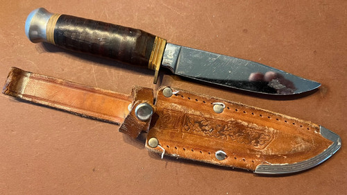 Alt jagd taschenmesser leder - jagd,