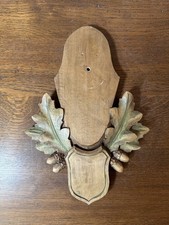 Vintage Trophäenschild Holz