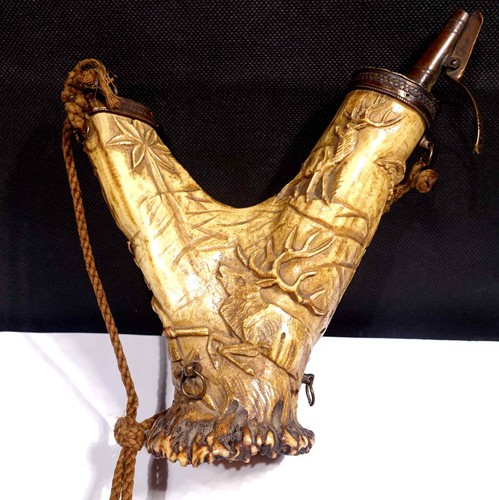 Jagd pulverhorn barock - pulverhorn,