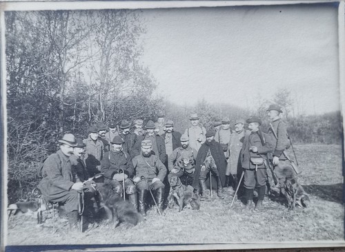 Jagd gesellschaft mit hunden - jagd,