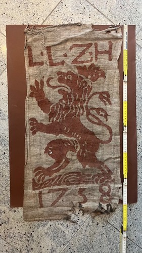 Alter jagd lappen 37x75cm - jagd,