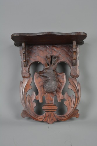 Jagd wandkonsole holz rehbock - jagd,