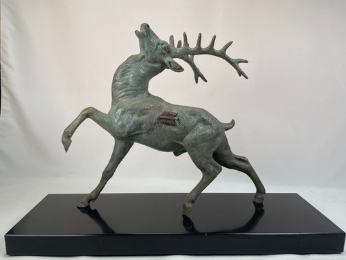 Art déco hirsch aus - art,