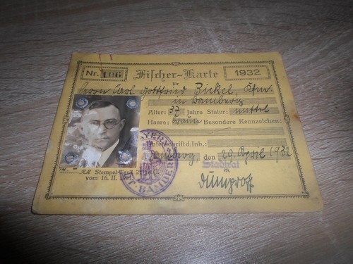 Fischer karte von 1932 - von,