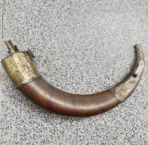 Echt antikes pulverhorn - echt,