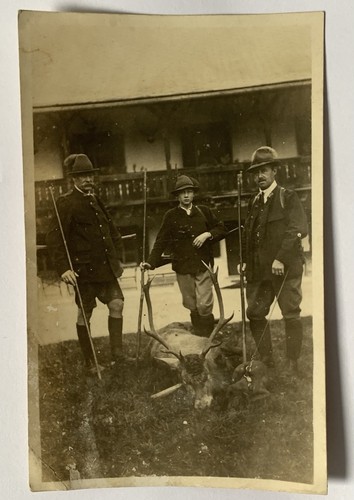 Antikes jagdfoto jäger - jäger, mit