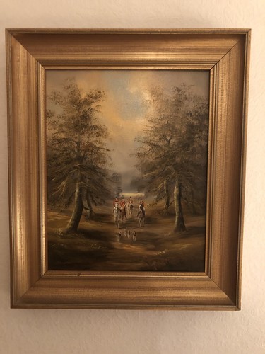 ölgemälde jagd mit - mit, hunden