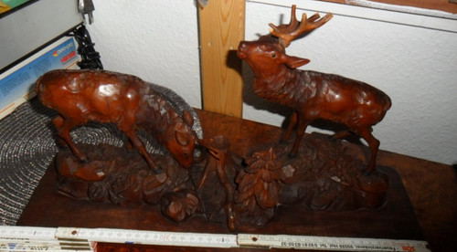 Uralte große hirschgruppe - uralte,